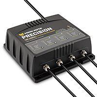 Minn Kota Precision MK-440PCL On-Board Battery Charger with 4 Charging Banks, 10 Amps per Bank