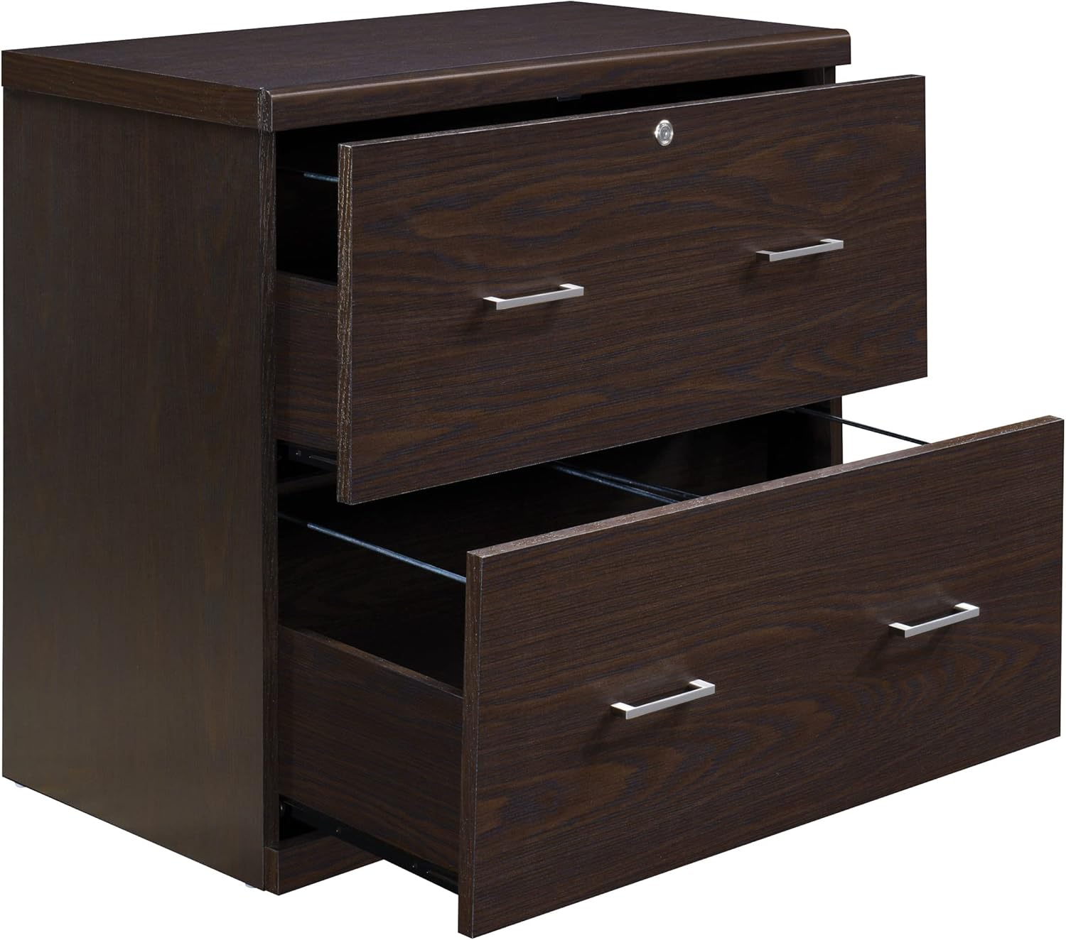 Office Star Alpine 2-Drawer Lateral File Cabinet with Lockdowel Fastening System