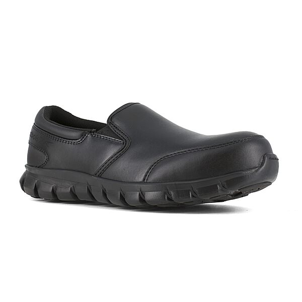 REEBOK Sublite Cushion Composite Toe ESD Slip-On Work Shoe