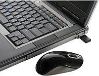 Targus Wireless Mouse with Blue Trace Technology for Tracking, Includes Micro USB Receiver and 2 Batteries, Black and Gray (AMW50US)