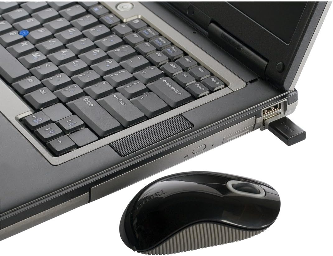 Targus Wireless Mouse with Blue Trace Technology for Tracking, Includes Micro USB Receiver and 2 Batteries