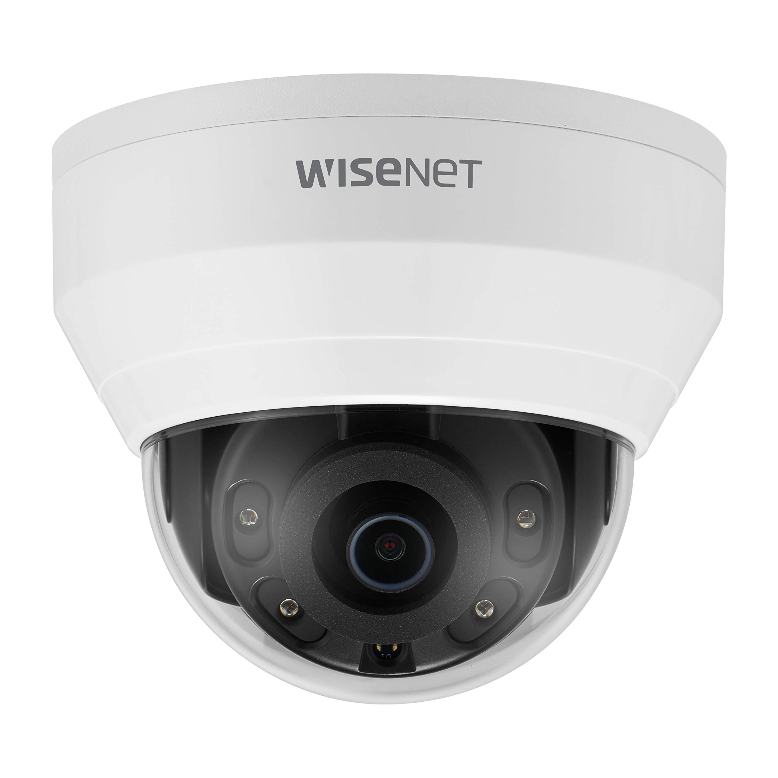 WISENET Q Network Indoor Dome Camera, 5MP @ 30FPS, 2.8mm Fixed Lens (QND-8010R)