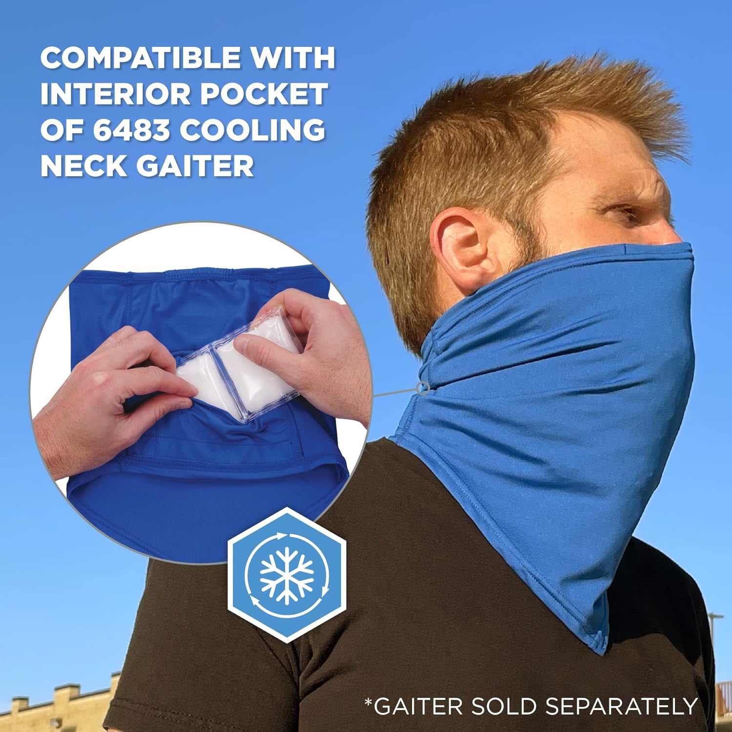 Ergodyne Chill-Its 6283 Rechargeable Phase Change Ice Pack, 16-1/4in x 11-1/4in, Clear