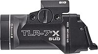 Streamlight 69406 TLR-7 X sub USB 500-Lumen 5000-Candela Weapon Light Designed Exclusively and Solely for Sig Sauer P365/XL Closed Rail Systems, Includes Mounting Kit, Key, and Multi-Tool, Black