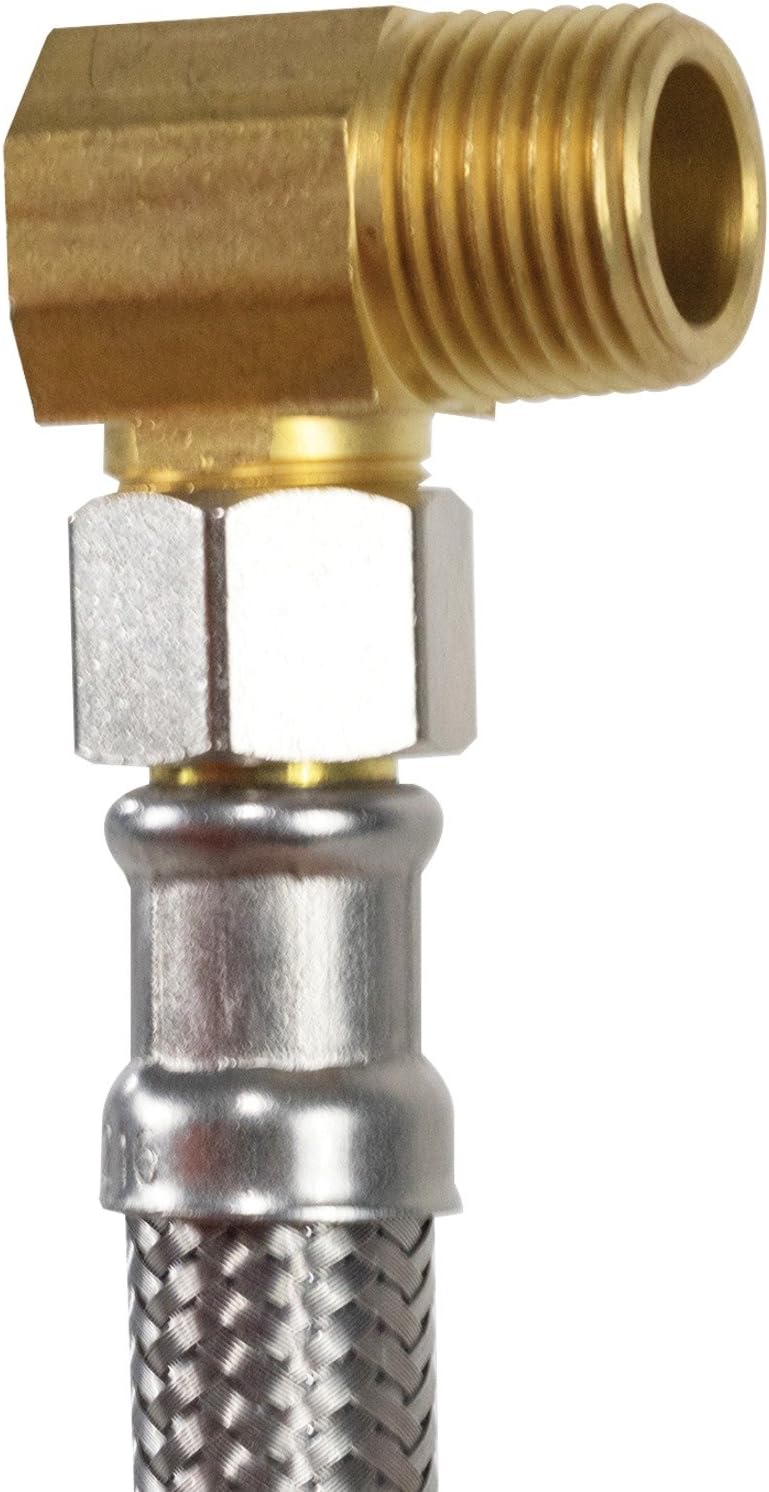 Certified Appliance Accessories Dishwasher Hose with 90 Degree MIP Elbow, Water Supply Line, 5 Feet