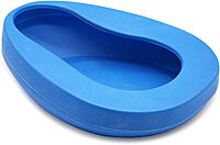DMI Bedpan for Bariatric Adults with No Spill or Splash Design, FSA/HSA Eligible, Blue 1 Count (Pack of 1)