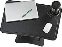 Victor DC240B High Rise Collection Adjustable Laptop Stand/Platform with Storage Cup, Black