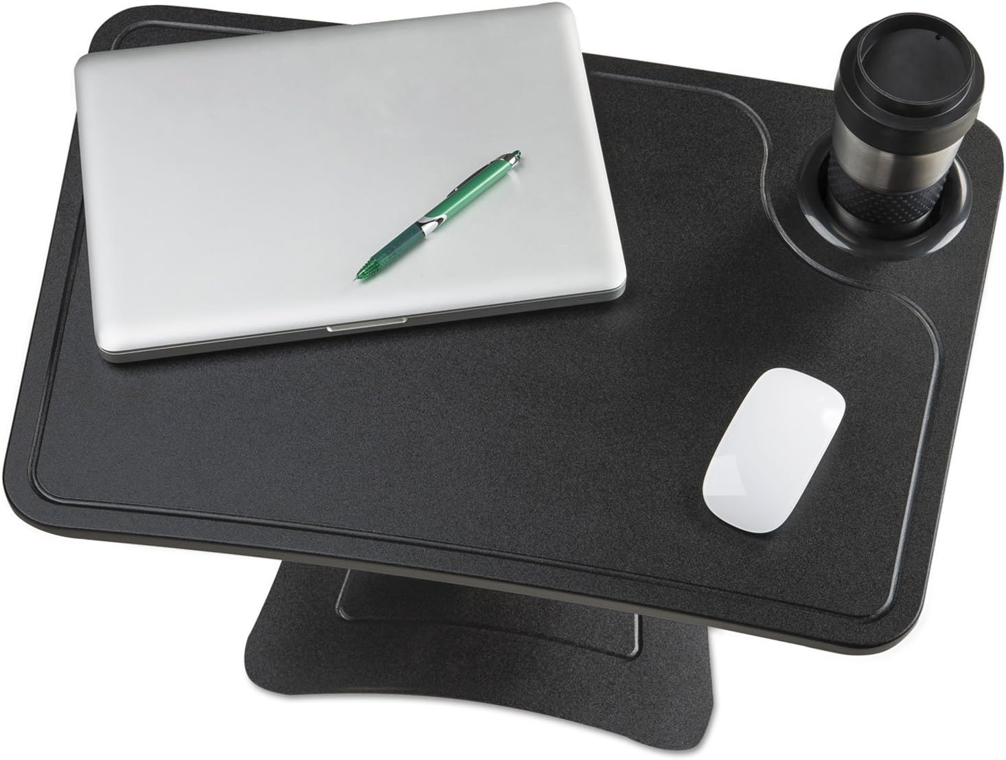 Victor DC240B High Rise Collection Adjustable Laptop Stand/Platform with Storage Cup, Black