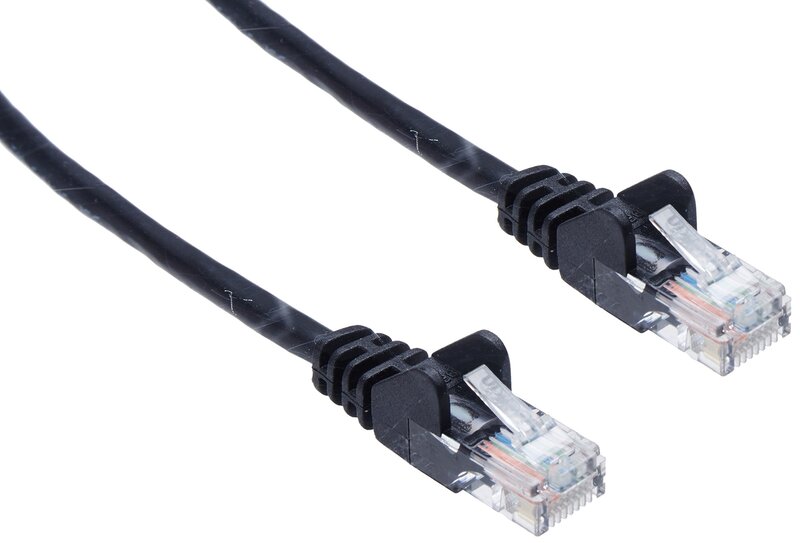 Belkin Snagless Cat5e Patch Cable - RJ45 Male to RJ45 Male - 50 ft - Black