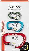 Nite Ize Slidelock Aluminum Locking Carabiner - Keychain Carabiner with Locking Gate - Carabiner Clip for Keys