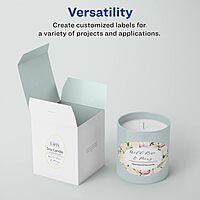 Avery Matte White Oval Labels, Sure Feed Technology, 4" x 6"