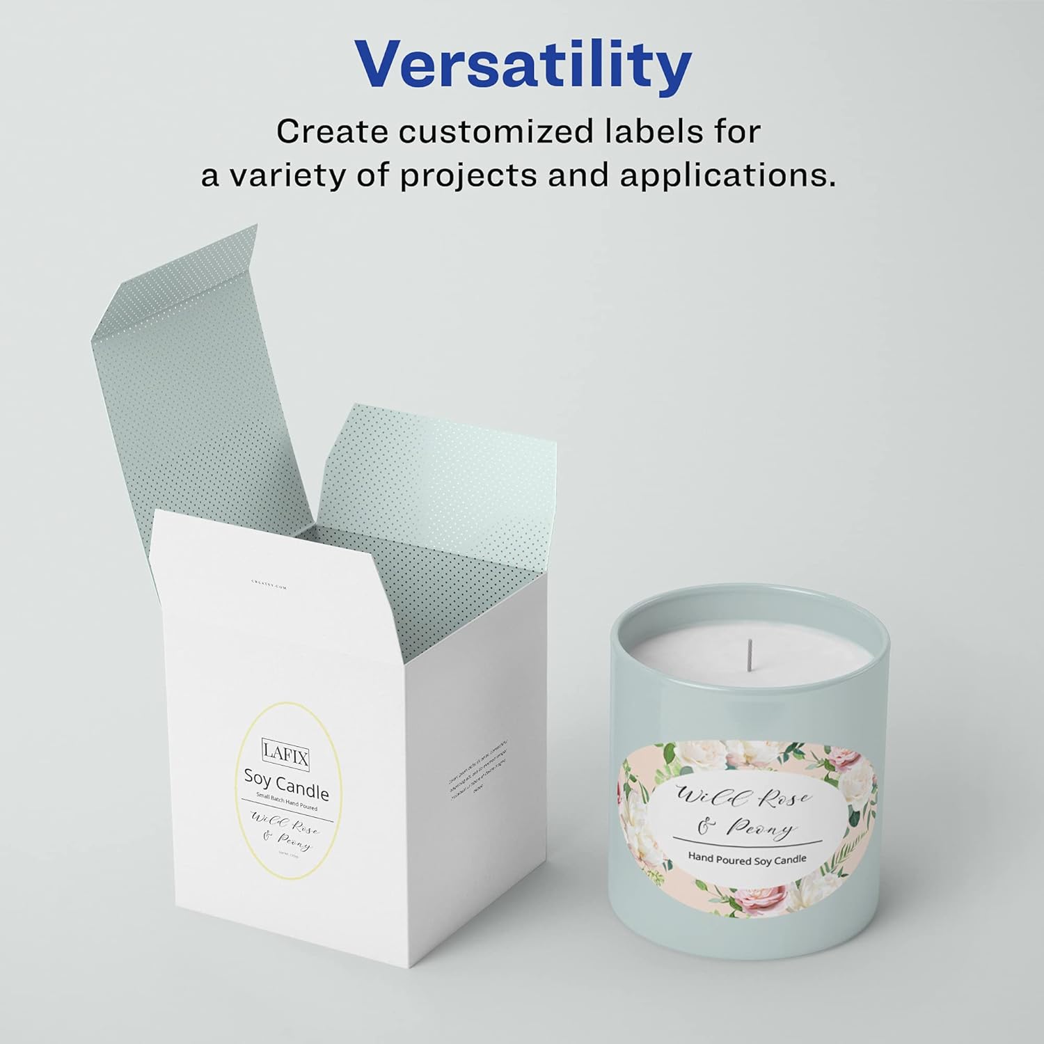 AVERY Matte White Oval Labels, Sure Feed Technology, 4.25" x 3.25"