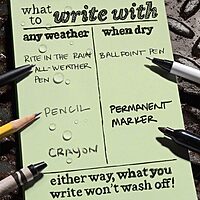 RITE IN THE RAIN Weatherproof Mini-Stapled Notebook, Field-Flex Cover, Universal Pattern