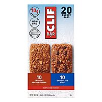 Clif Variety Bar 24 Count, 8 White Chocolate Macadamia Nut, 8 Chocolate Chip, 8 Crunchy Peanut Butter