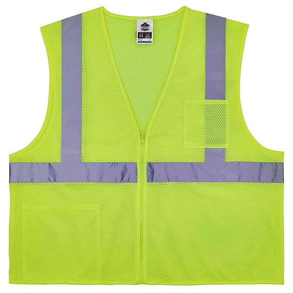 Ergodyne GloWear 8256Z Self-Extinguishing Hi-Vis Safety Vest - Type R Class 2