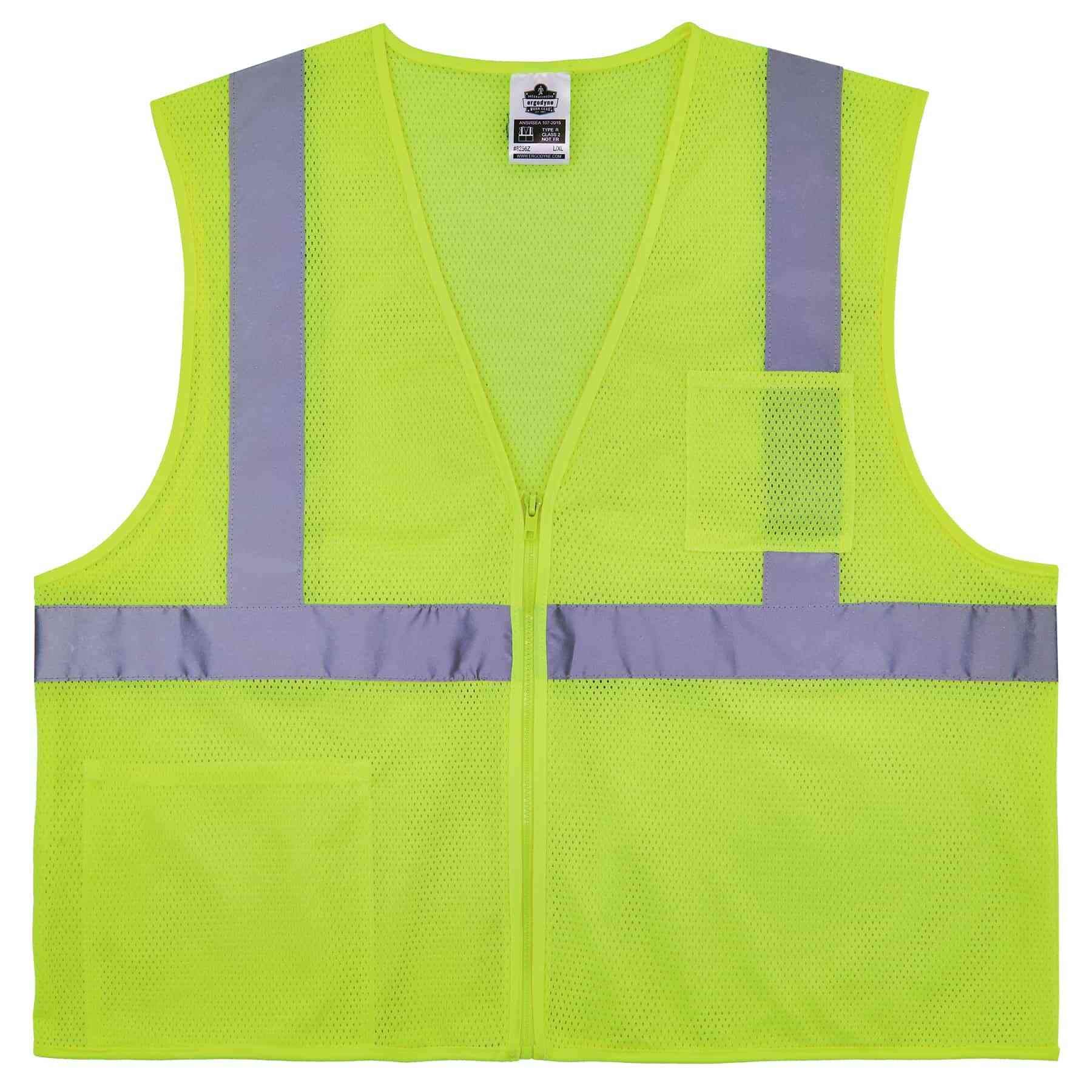 Ergodyne GloWear 8256Z Self-Extinguishing Hi-Vis Safety Vest - Type R Class 2