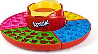 Nostalgia KAGCM200RD Gummy Candy Making Kit-Silicone Kool-Aid Man Shaped Molds Heated Base and Melting Pot Included-Family Friendly, Medium, Red