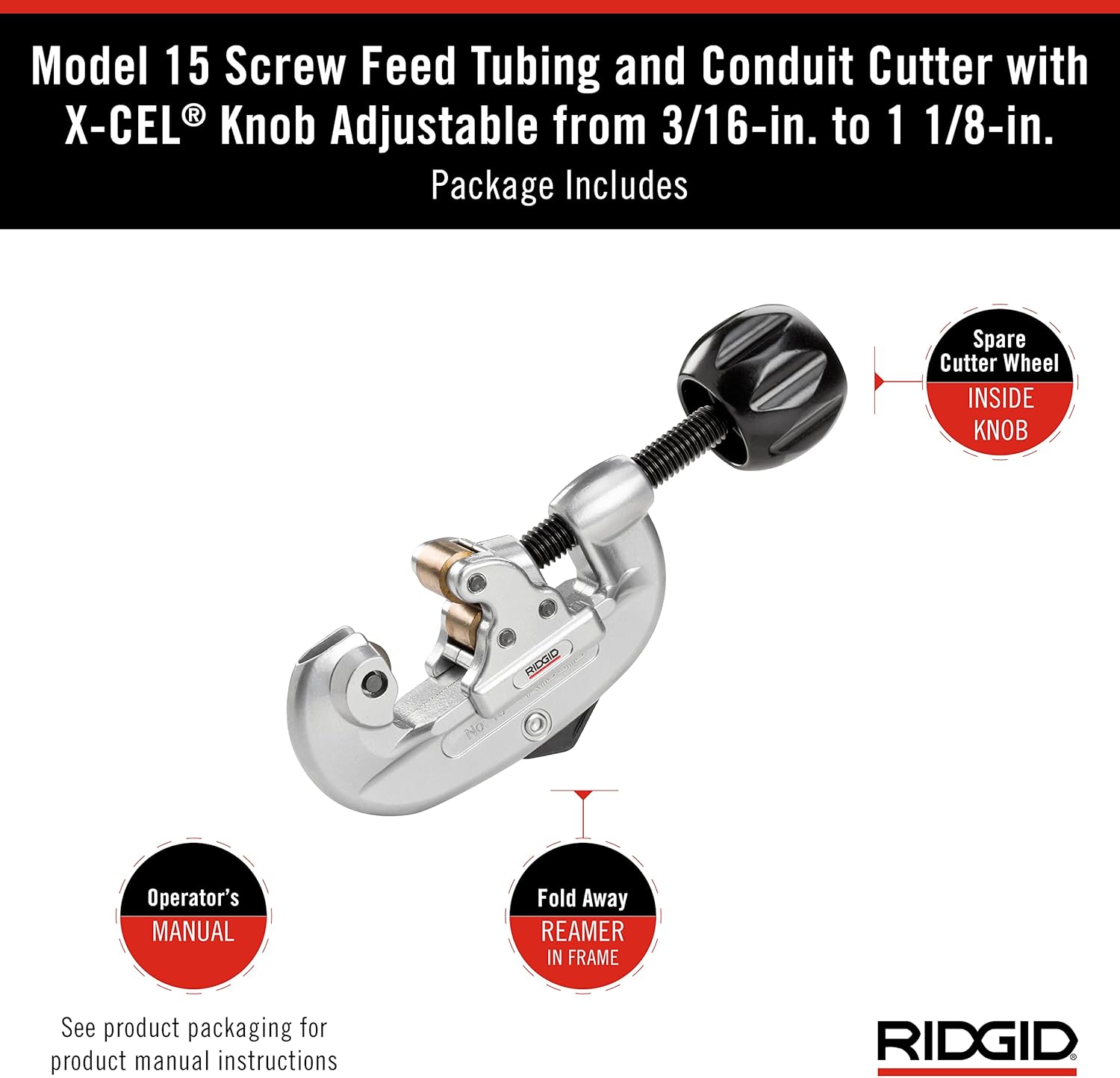 RIDGID Screw-Feed Tubing and Conduit Cutters