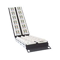 Leviton 6A587-U48 48P 2U CAT 6A ANG 110 Style Panel