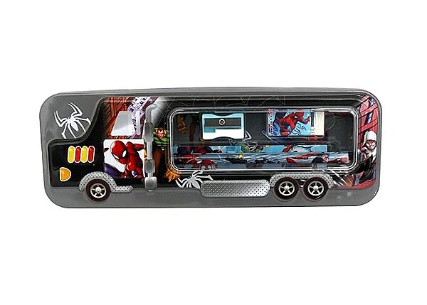 Spiderman Theme Pencil box with Stationery Items