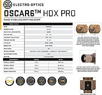 SIG SAUER OSCAR6 HDX PRO 16-32x60mm Image Stabilized Fast Focus Straight Eyepiece Waterproof Tripod Compatible Hunting Spotting Scope, Carry Case, Hand Strap, Lens Covers, Eyecup, Sunshade (SOO62001)