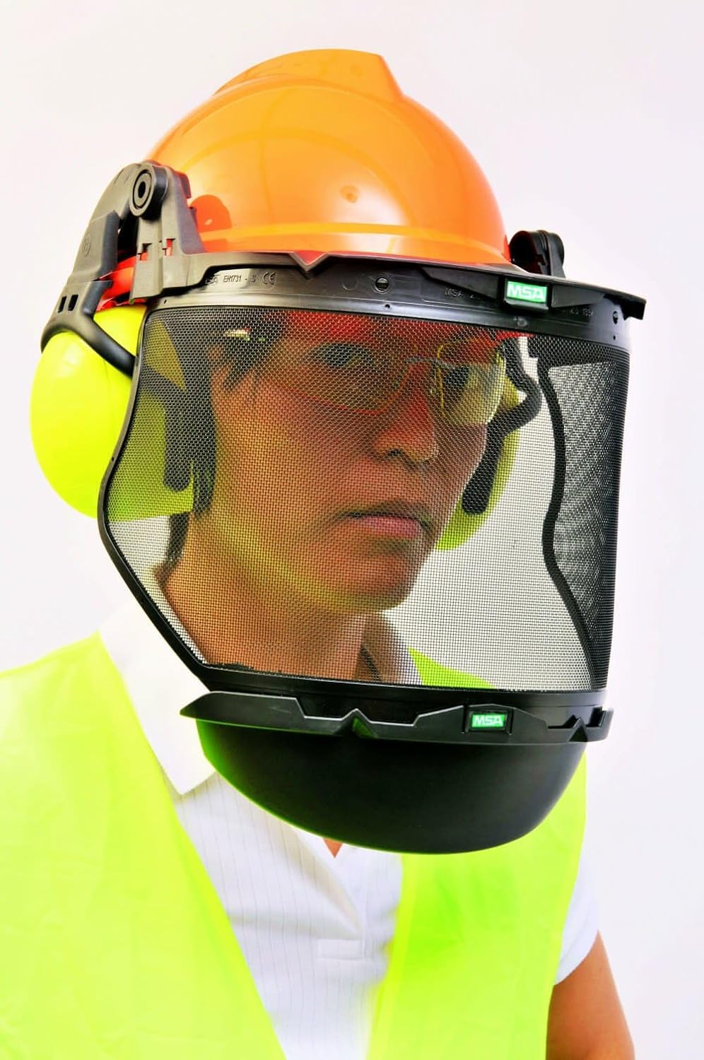 MSA Safety 10116557 V-Gard Steel Mesh Faceshield, 8" x 17" Size