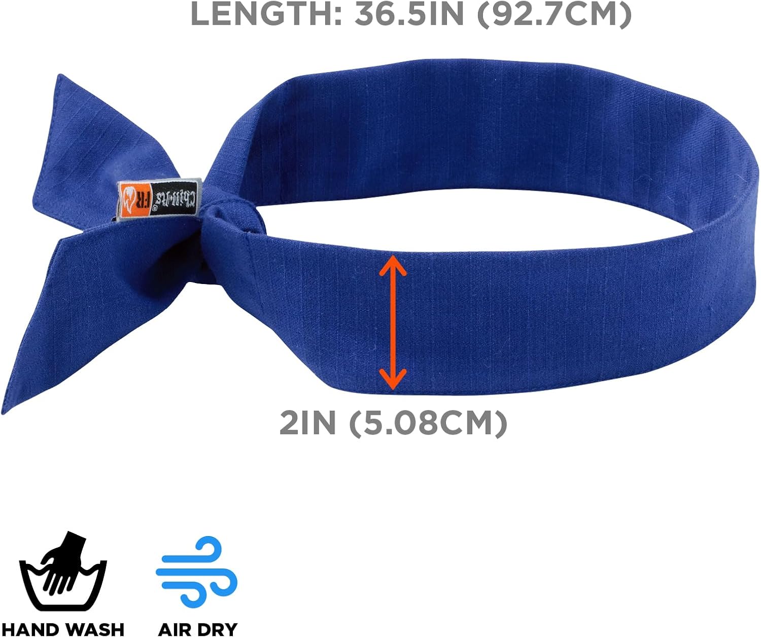 ERGODYNE Chill-Its 6700FR Evaporative FR Cooling Bandana, Tie Closure