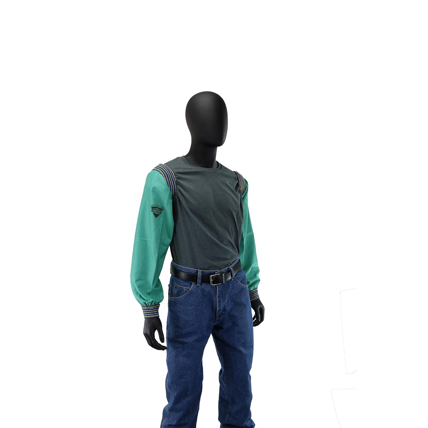 IRONCAT IRONTEX 7070 Flame Resistant Cotton Sleeves – 18 in. Welding Sleeves with 2 in. Elastic on Both Ends 18"