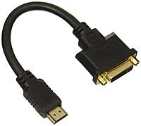 Rocstor Premium Y10A171-B1 8in HDMI to DVI-D Video Adapter F/M- HDMI Female to DVI Male