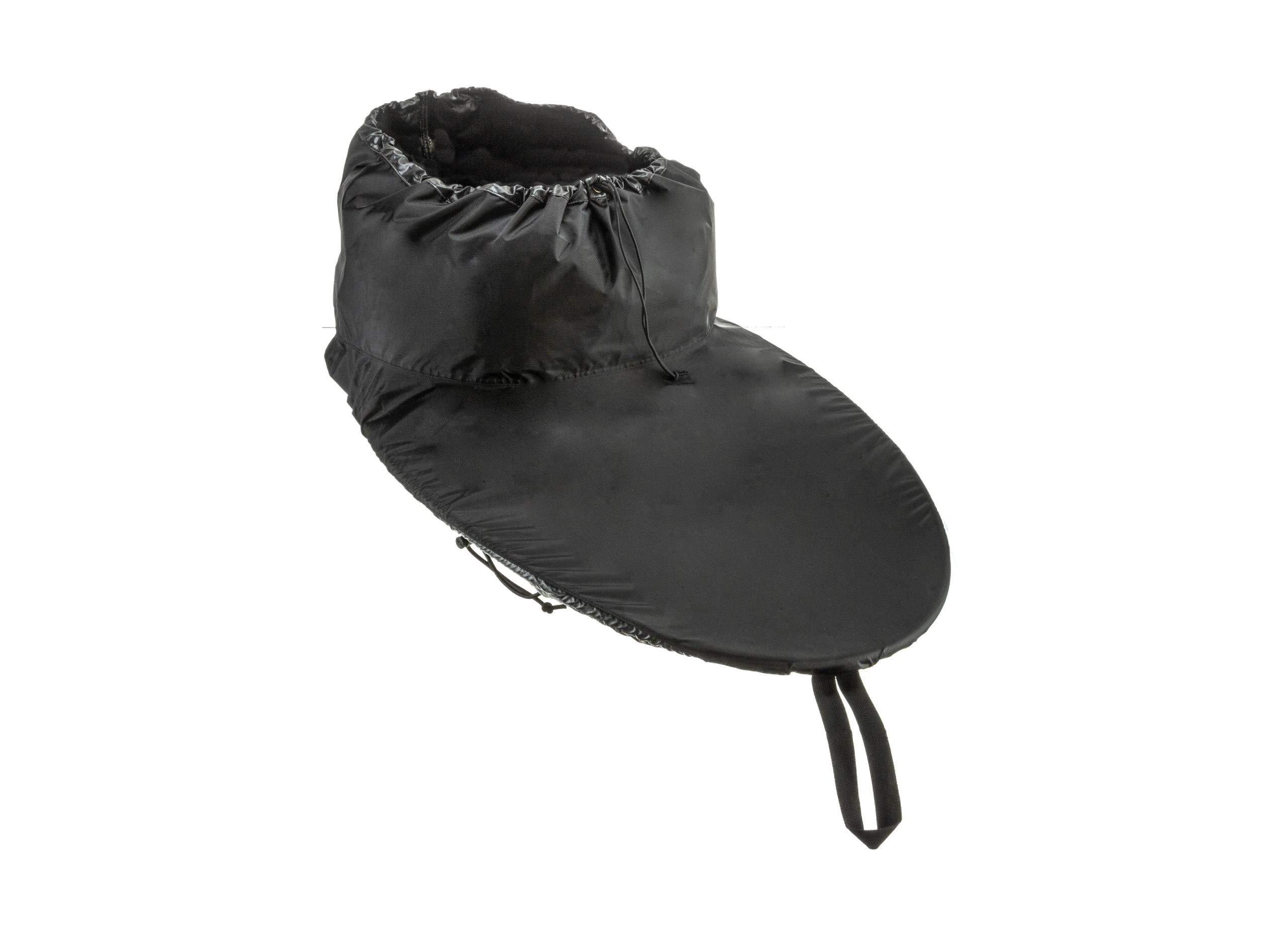 attwood 11776-5 Kayak Nylon Spray Skirt with Mesh Storage Bag, Black