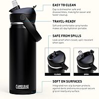 CAMELBAK Thrive Flip Straw Insulated Stainless Steel Water Bottle