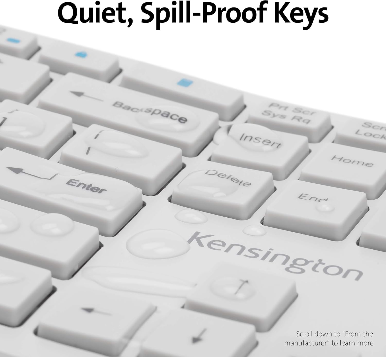 Kensington Pro Fit Ergonomic Wireless Keyboard and Mouse - Grey (K75407US)