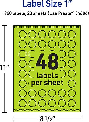 AVERY Printable Starburst Labels with Sure Feed Technology