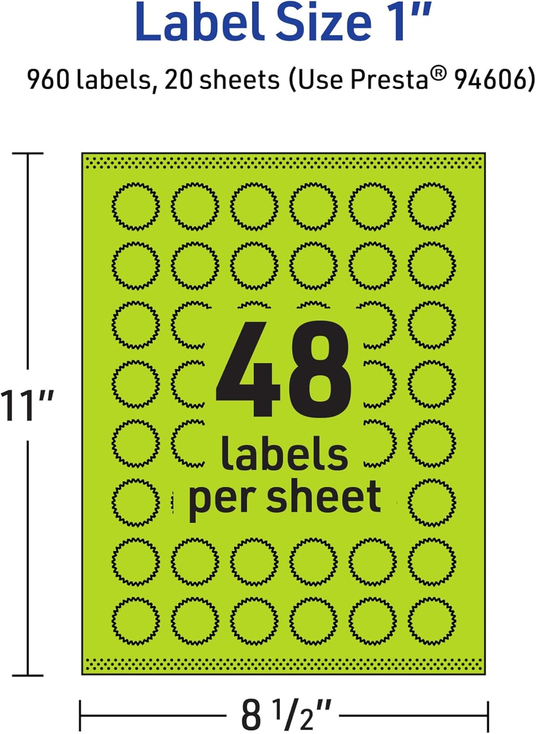AVERY Printable Starburst Labels with Sure Feed Technology