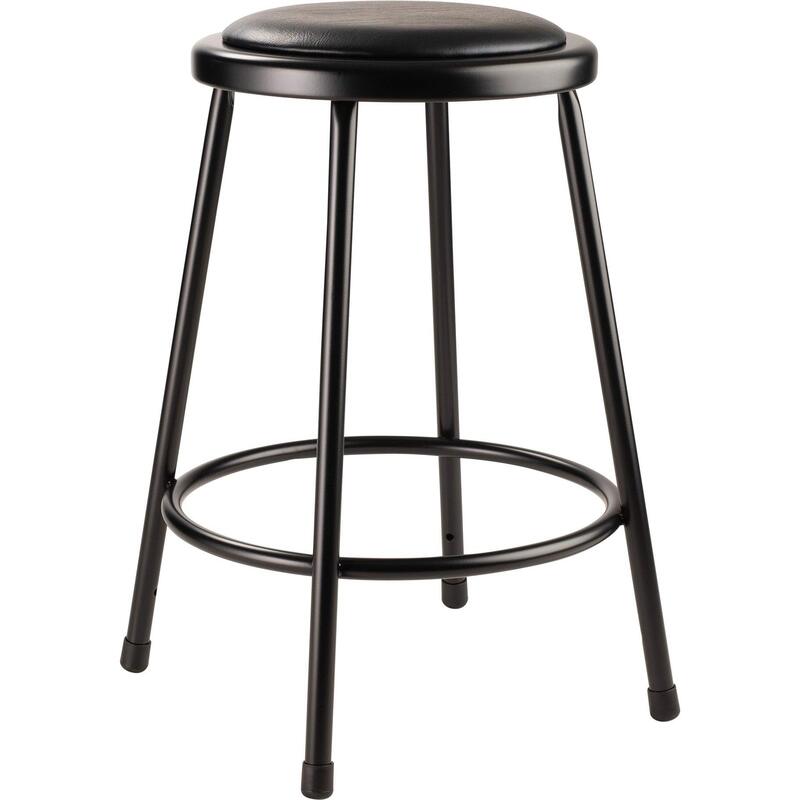 NPS 24" Heavy Duty Vinyl Padded Steel Stool