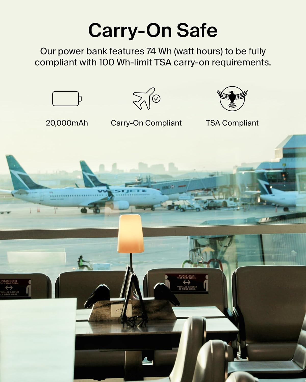 BELKIN Portable Charger, USB-C Power Bank 20,000 mAh with USB-C & 2x USB-A Ports