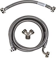 Certified Appliance Accessories Steam Dryer Installation Kit [Steam Dryer Hose with 90 Degree Elbow, Y Connector and Inlet Adapter Hose], 5 Feet