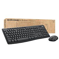Logitech MK370 Combo for Business, Wireless Full-Size Keyboard and Wireless Mouse, Secure Logi Bolt USB Receiver, Bluetooth
