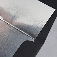 JAM PAPER Foil-Lined Booklet Invitation Envelopes - Black Linen - 25/Pack