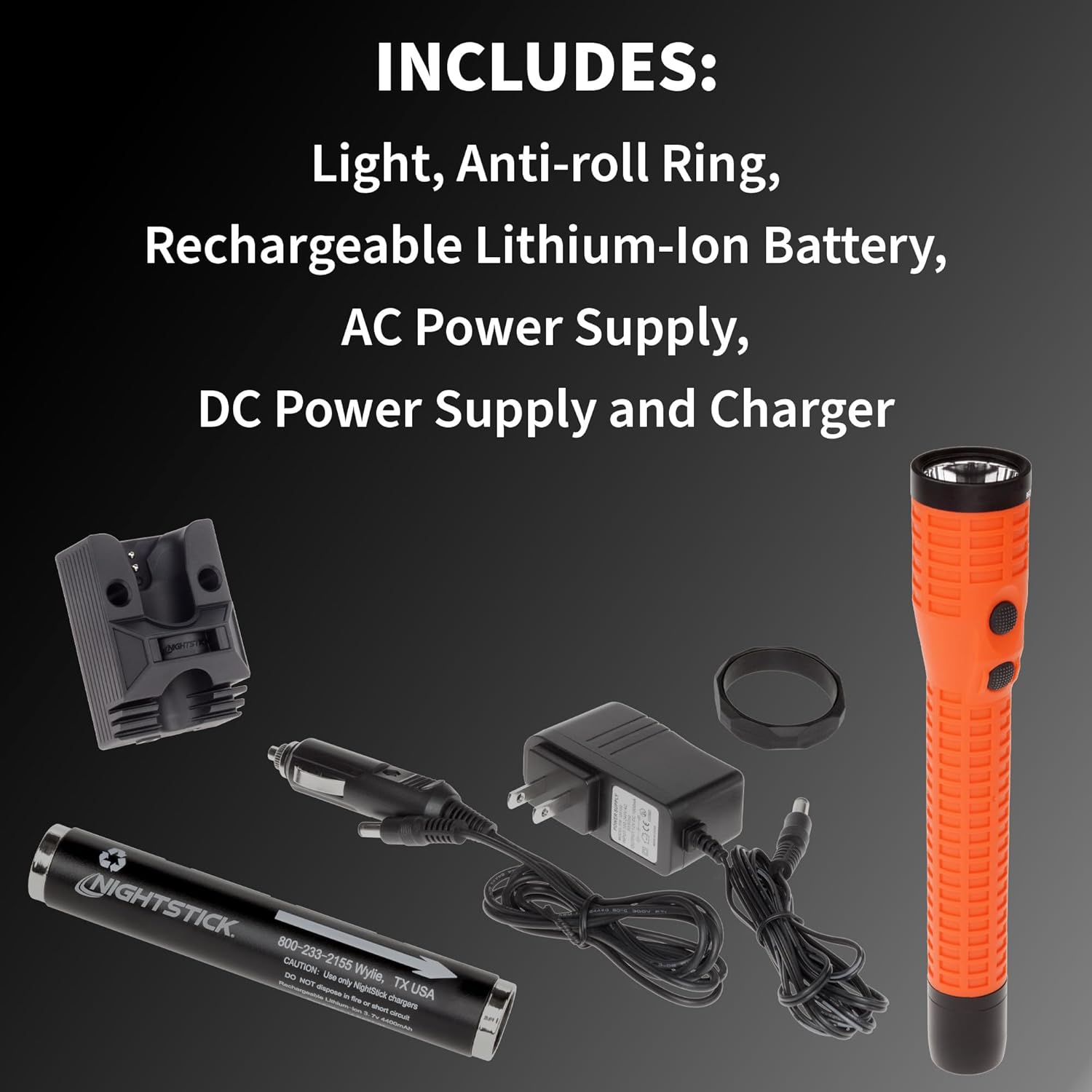 NIGHTSTICK NSR-9920X Polymer Dual-Light Rechargeable Flashlight