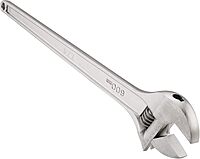 RIDGID 86932 774 Adjustable Wrench, 24-inch Large Adjustable Wrench for Metric and SAE, Silver