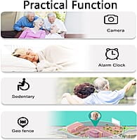 Reloj Inteligente con Detección Caídas para Personas Mayores,Reloj GPS Boton Llamada Emergencia,