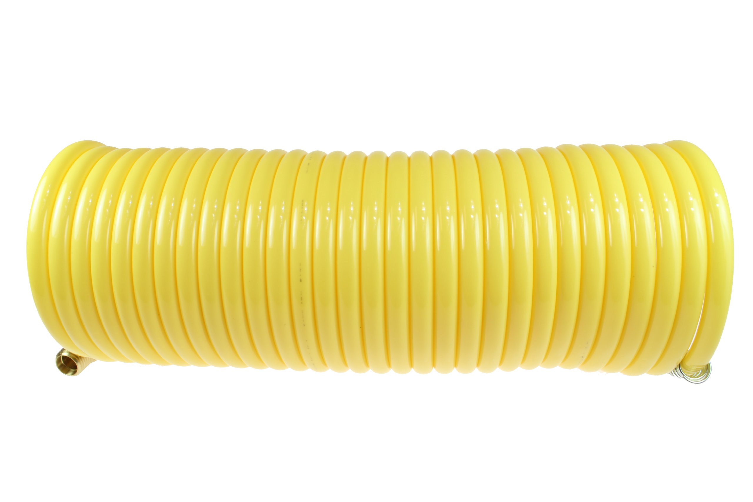 Coilhose Pneumatics N38-25 Coiled Nylon Air Hose, 3/8-Inch ID, 25-Foot Length with (2) 3/8-Inch Rigid Fittings