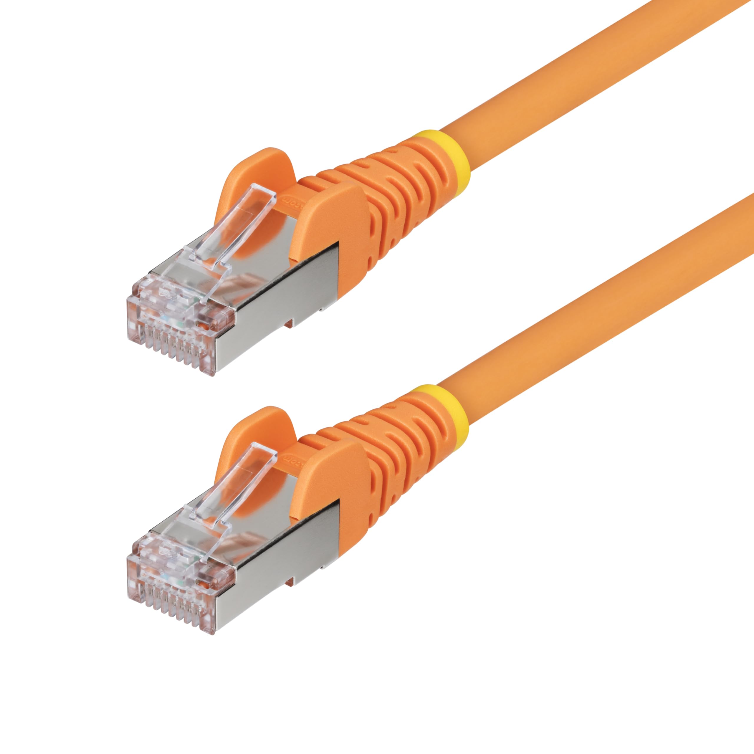 StarTech.com 25ft Orange CAT6a Ethernet Cable, Snagless RJ45, 10GbE, 100W PoE++, S/FTP, 500MHz, 27AWG Pure Bare Copper, LSZH