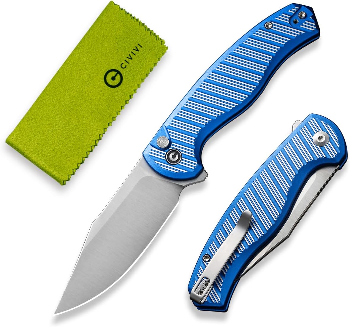 CIVIVI Stormhowl Pocket Knife, Folding Knife with 3.3" Nitro-V Blade and Aluminum Handle