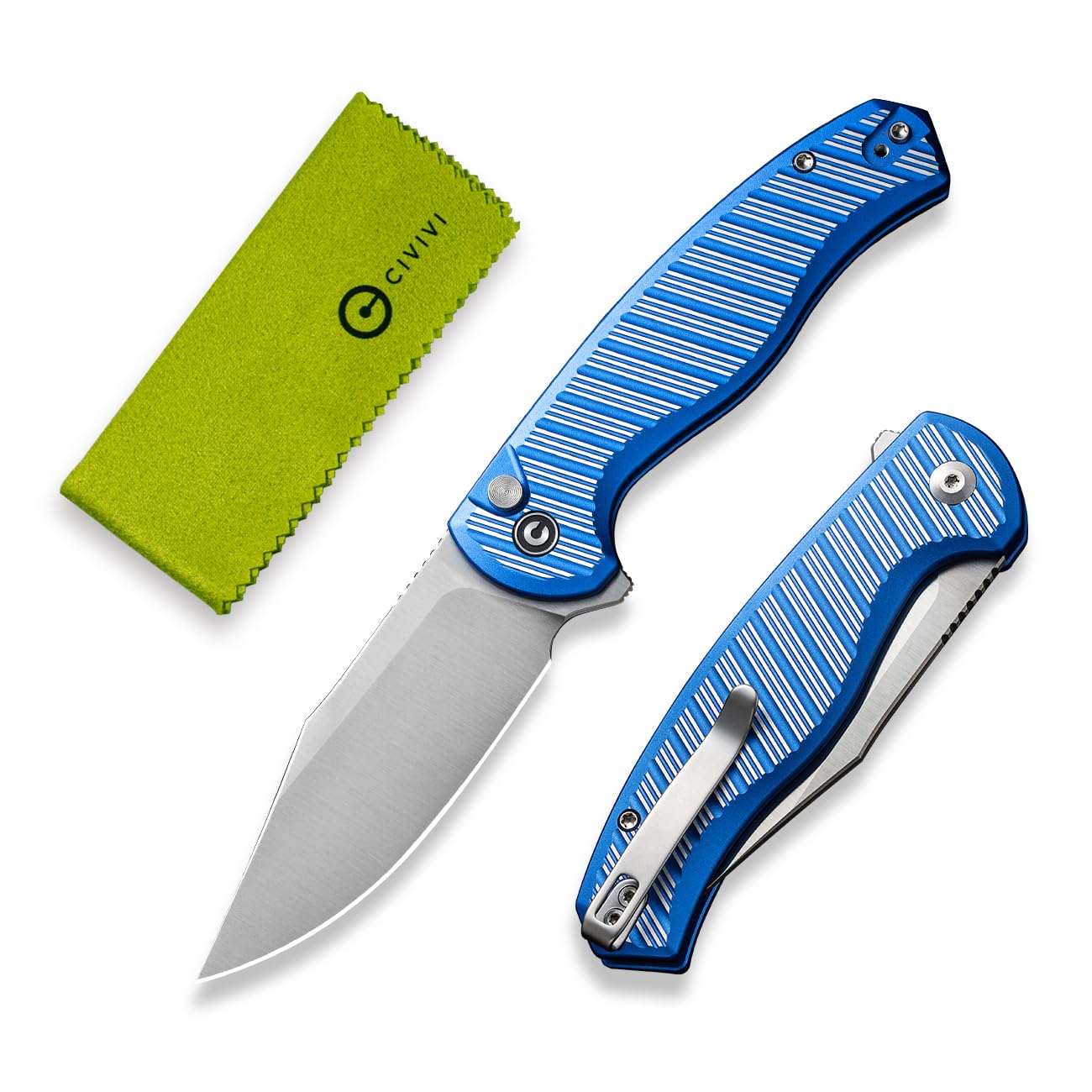 CIVIVI Stormhowl Pocket Knife, Folding Knife with 3.3" Nitro-V Blade and Aluminum Handle