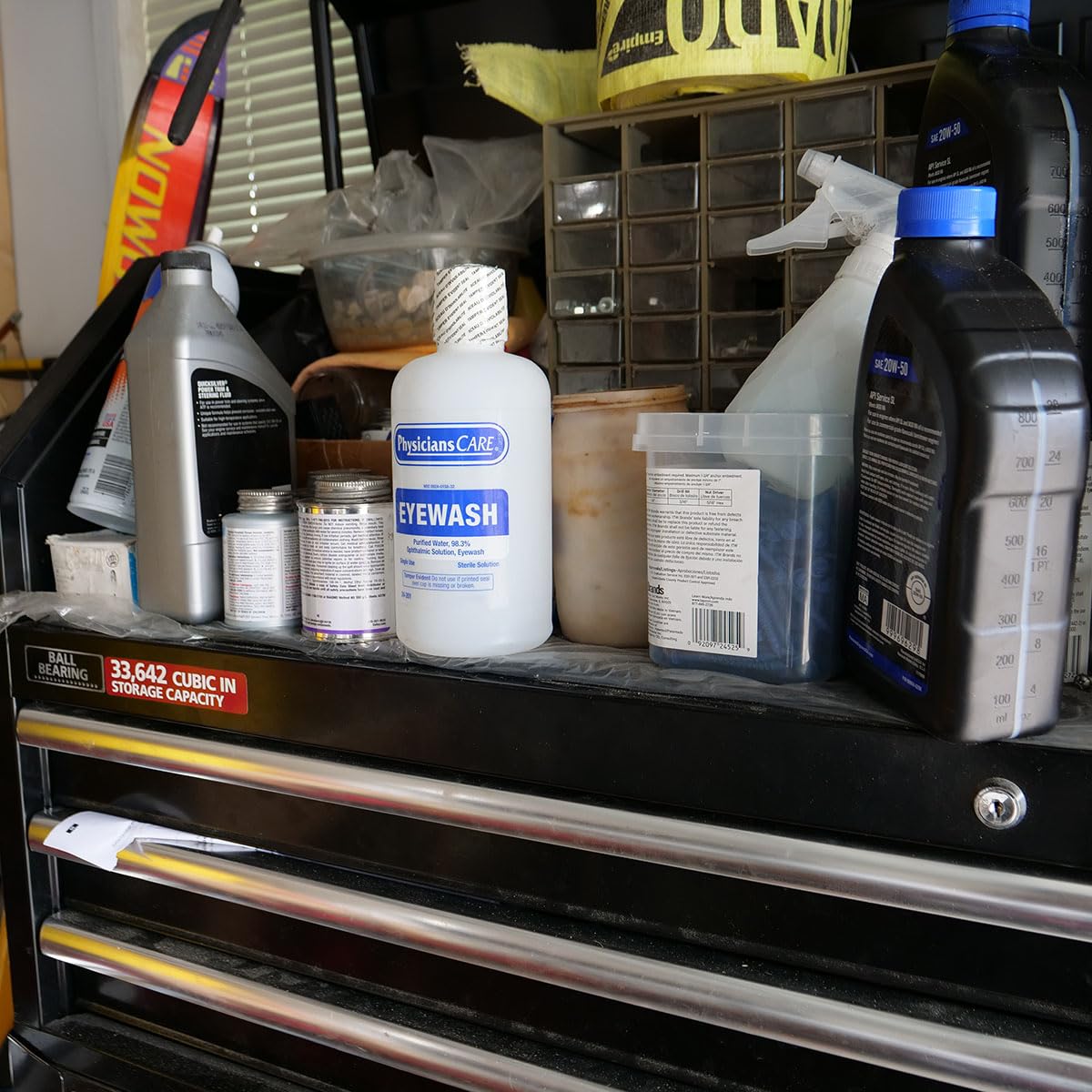 PhysiciansCare Eye Wash Solution, Sterile Isotonic Buffered Solution for Flushing & Irrigating Eyes