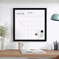 Martha Stewart Everette Magnetic Monthly Calendar Dry-Erase Board