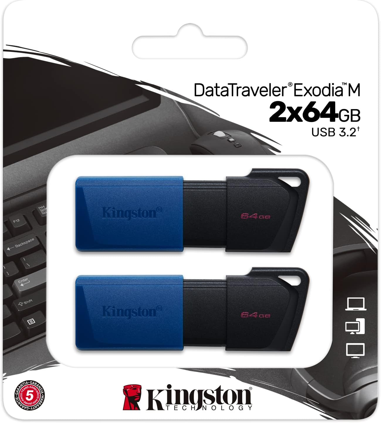 Kingston DataTraveler Exodia M USB 3.2 Gen 1 Flash Drive