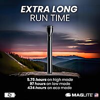 MagLite ML300L 4D LED Flashlight – 1002 Lumens, Long Runtime, Adjustable Beam, Water-Resistant, Aluminum Body – Black